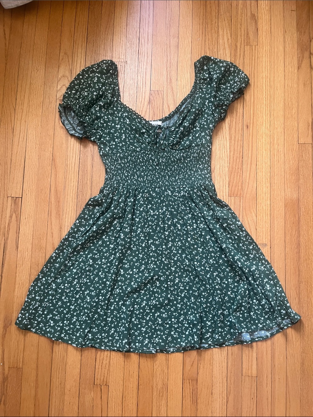 Just Found green floral minidress